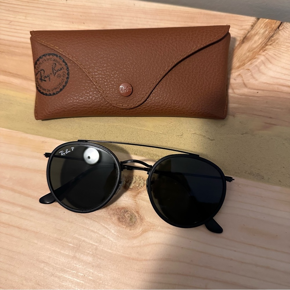 Ray Ban Double Bridge Black Polarized